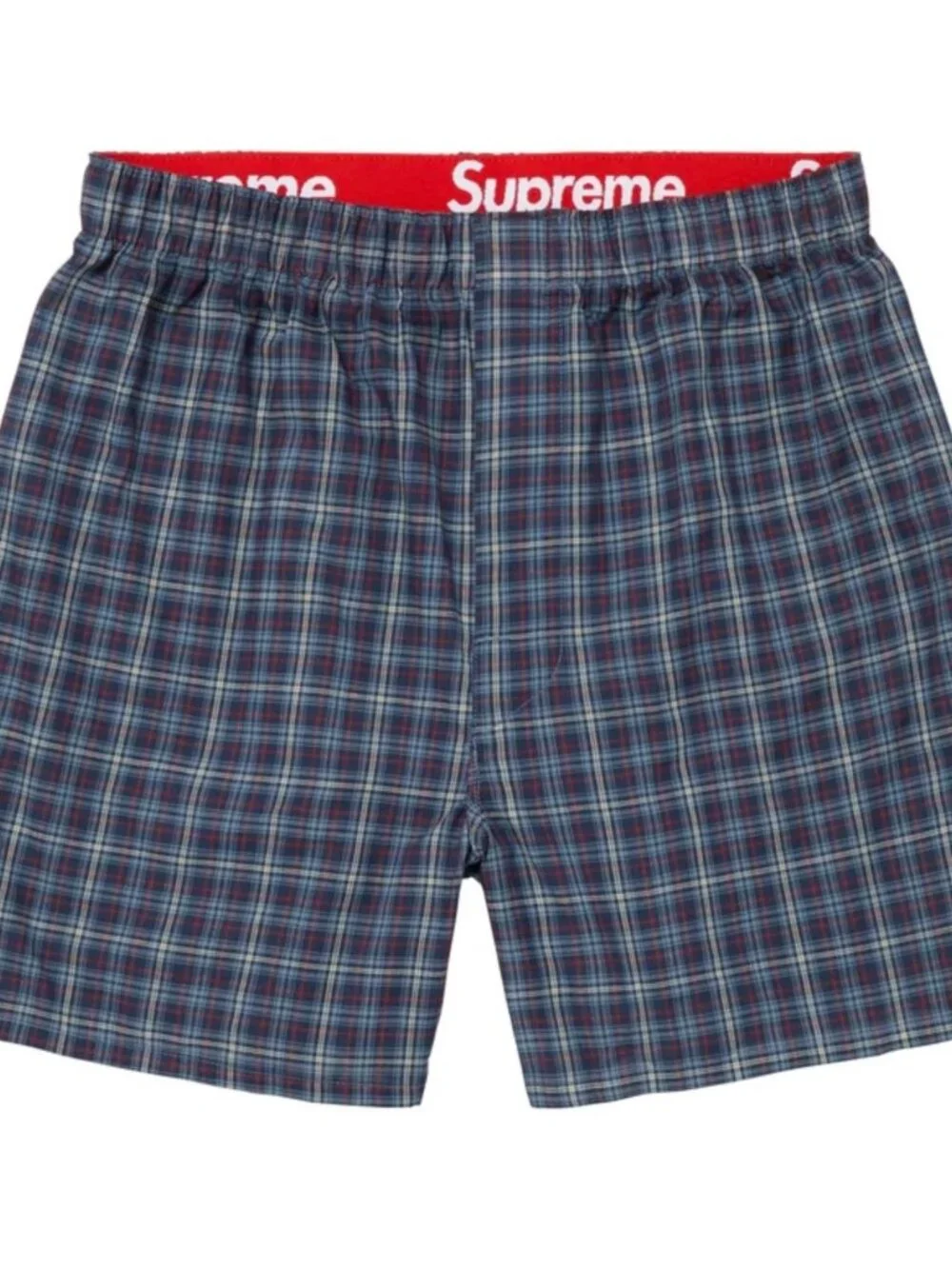 BRAND NEW Authentic SUPREME X HANES 4-Pack PLAID Woven BOXERS Size M | 32-34